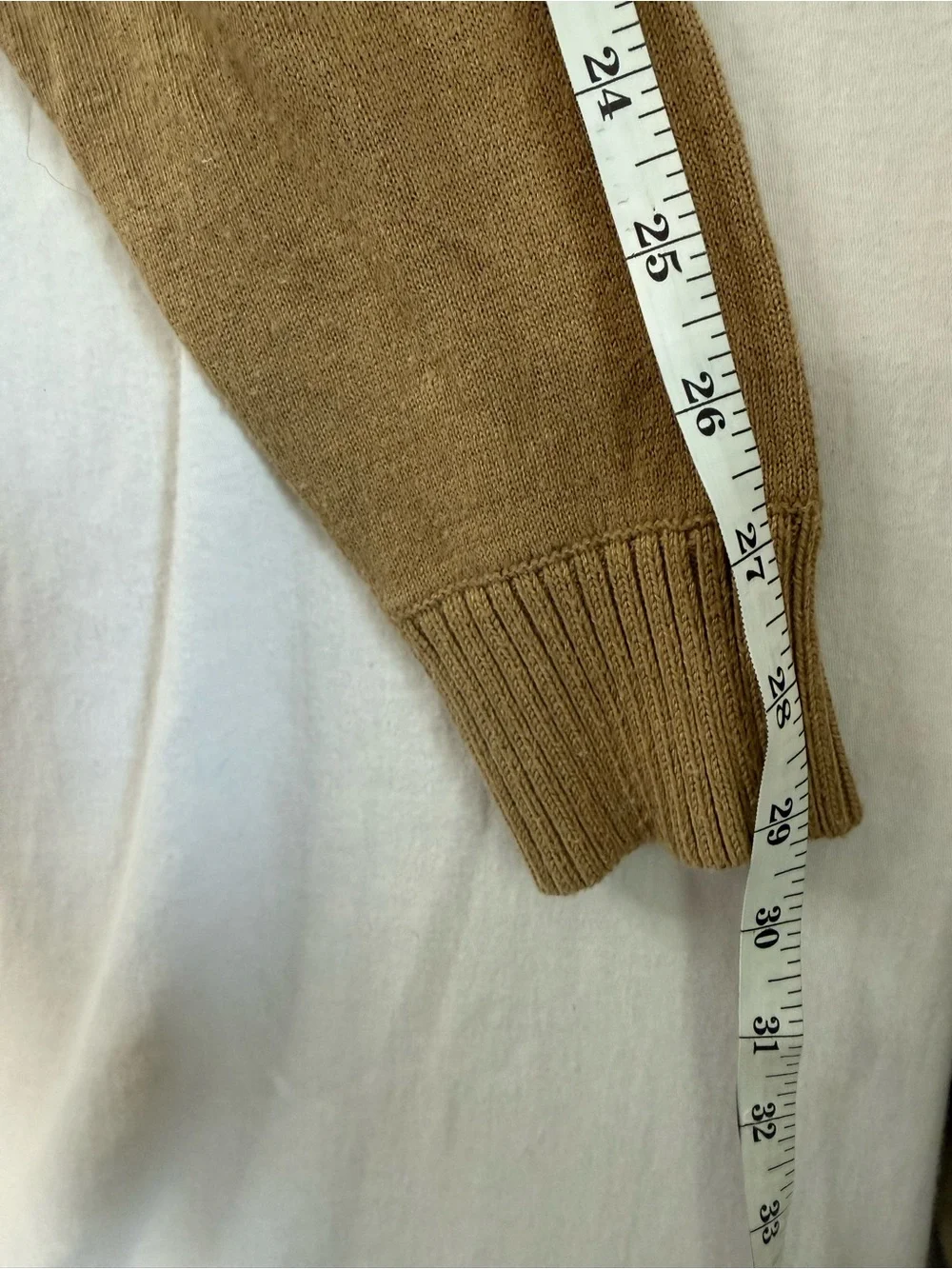 Michael Kors Fringe Hem Cowl Neck Sweater Oversized Fit - Camel Size Smallaa